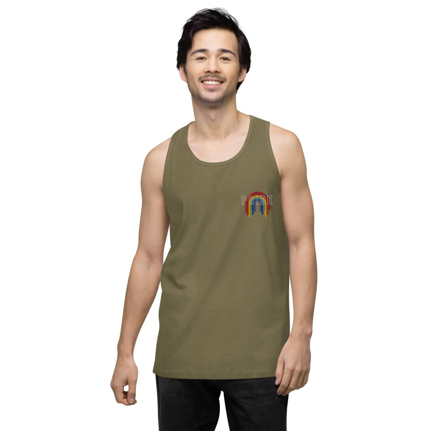 Rainbow Pride Melting premium tank top - Rose Gold Co. Shop