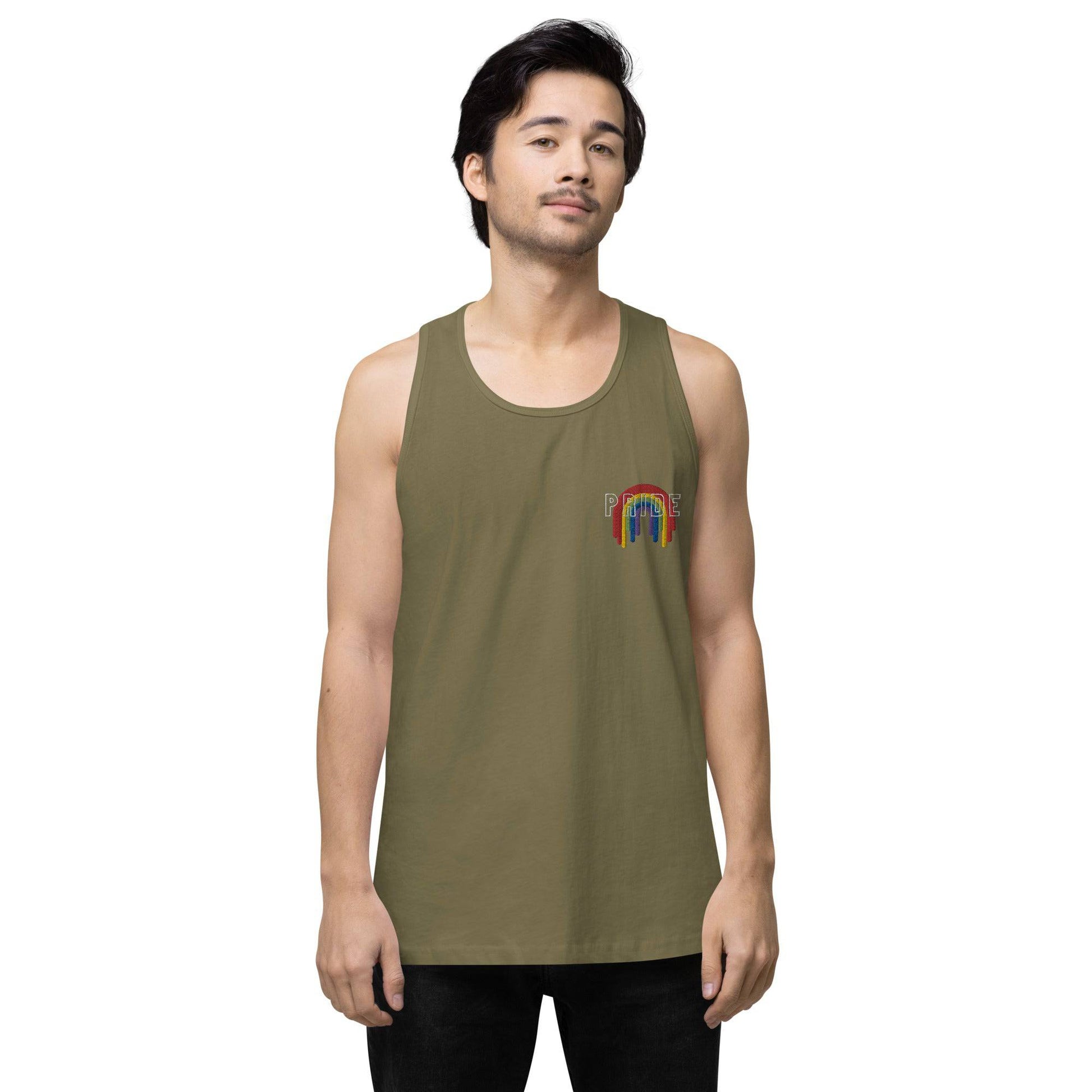 Rainbow Pride Melting premium tank top - Rose Gold Co. Shop