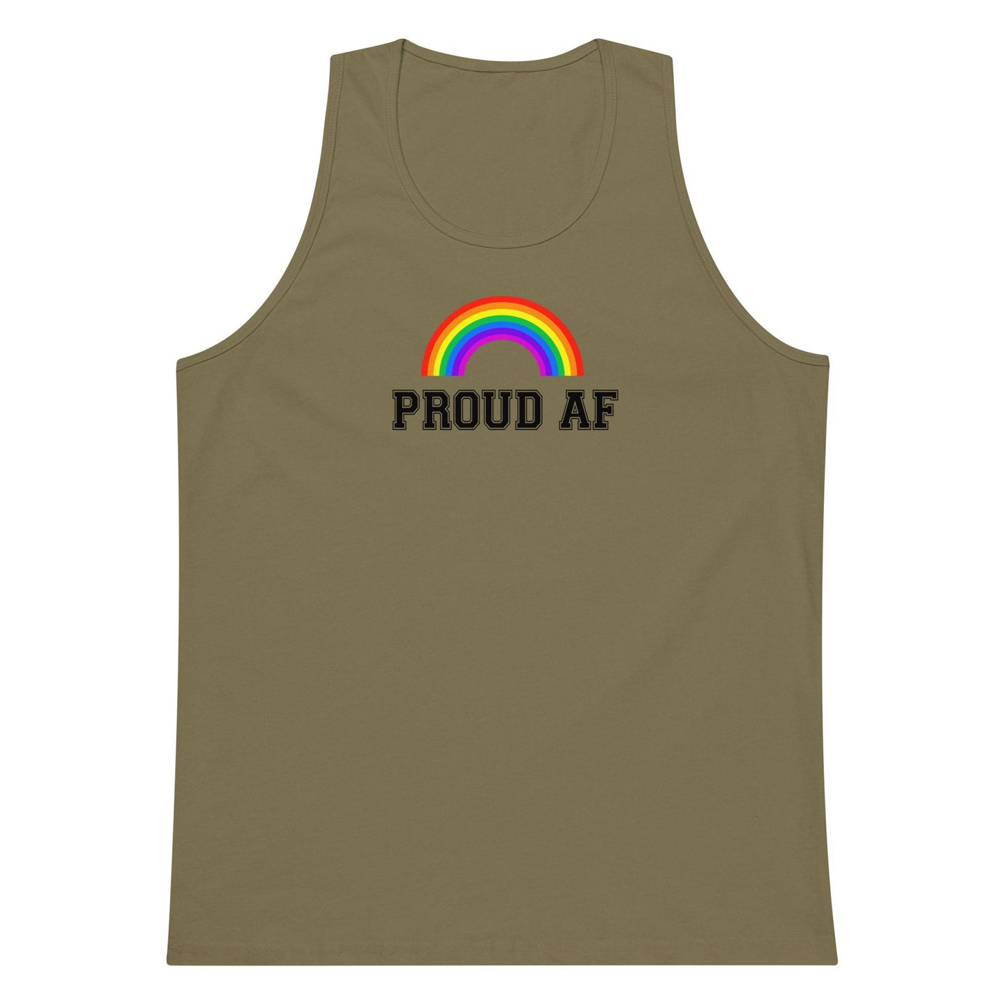 Proud Af Rainbow Tank Top - Rose Gold Co. Shop