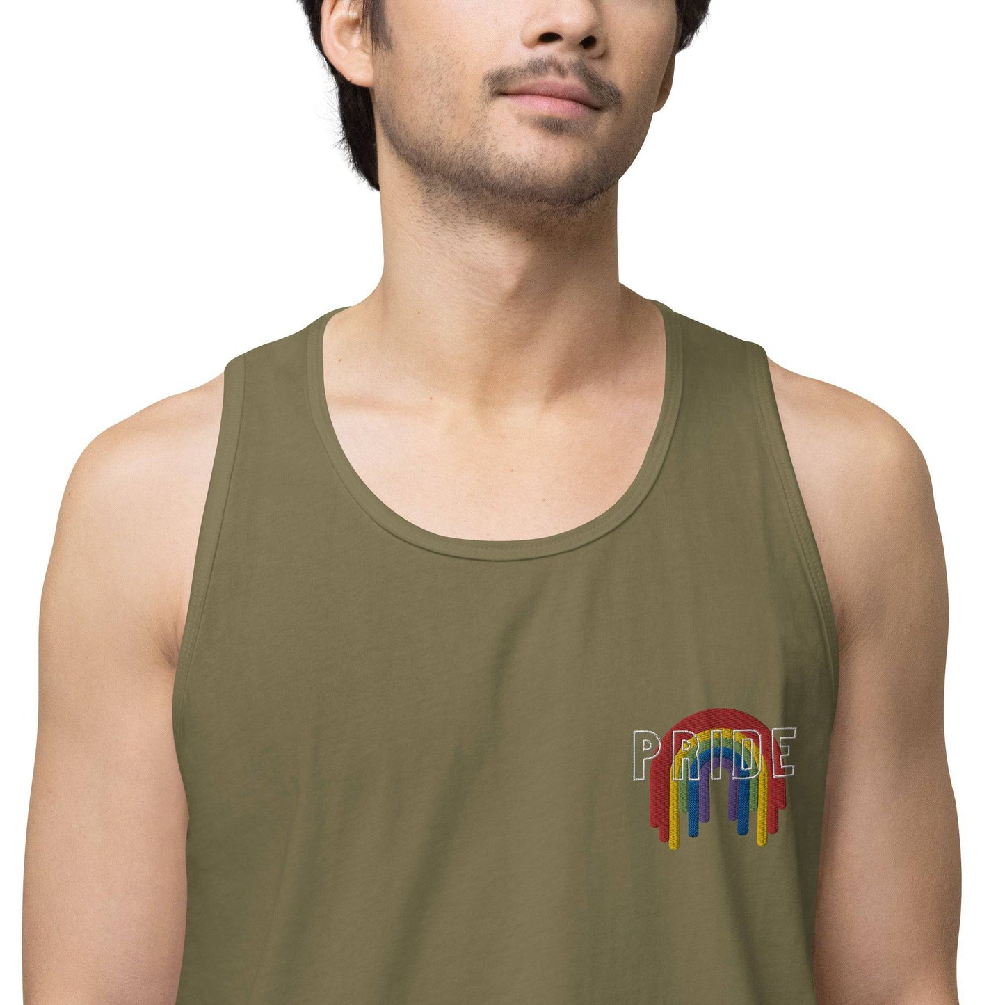 Rainbow Pride Melting premium tank top - Rose Gold Co. Shop