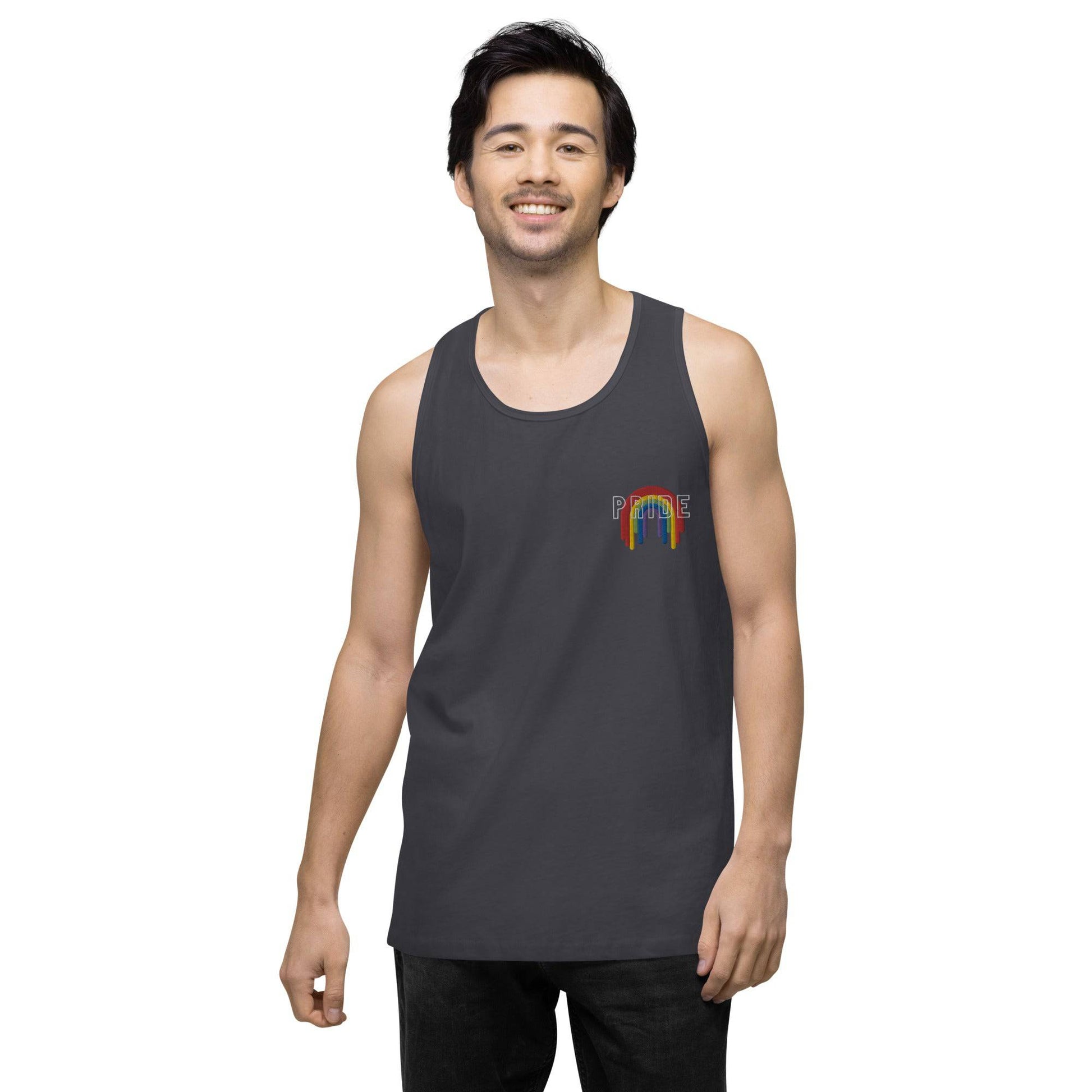 Rainbow Pride Melting premium tank top - Rose Gold Co. Shop