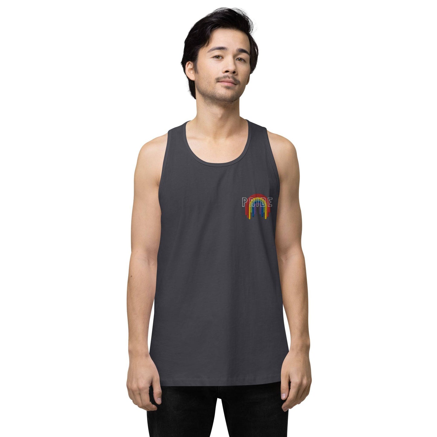 Rainbow Pride Melting premium tank top - Rose Gold Co. Shop