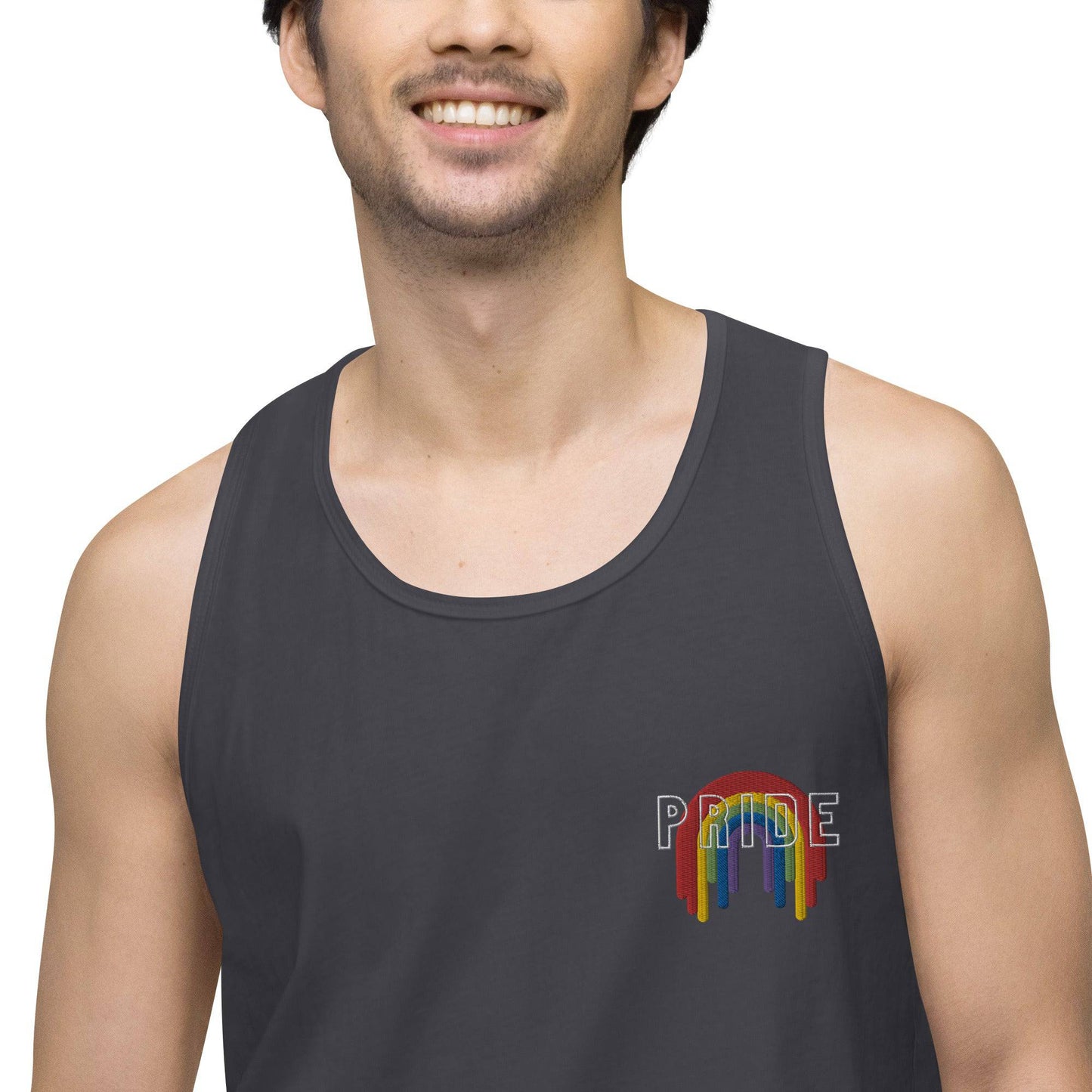 Rainbow Pride Melting premium tank top - Rose Gold Co. Shop