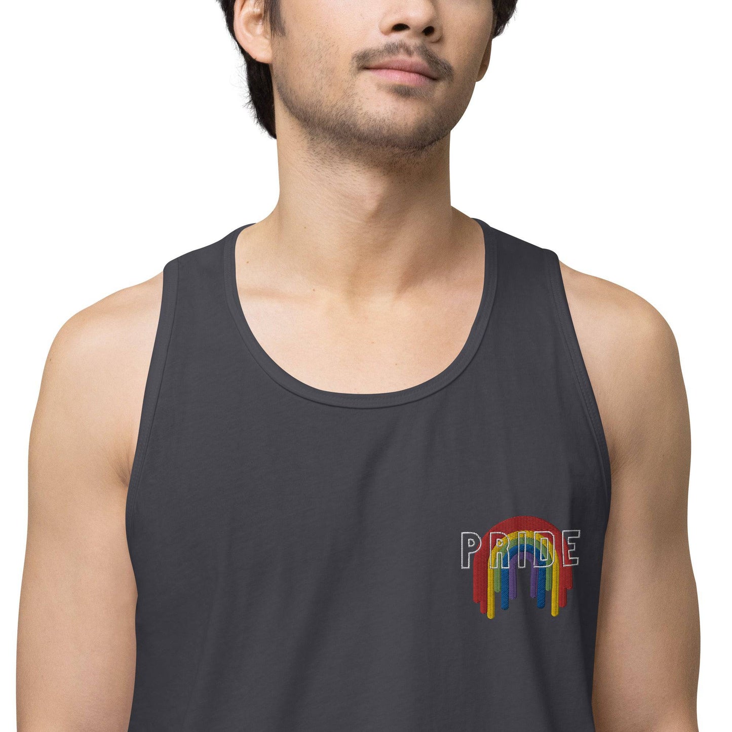 Rainbow Pride Melting premium tank top - Rose Gold Co. Shop