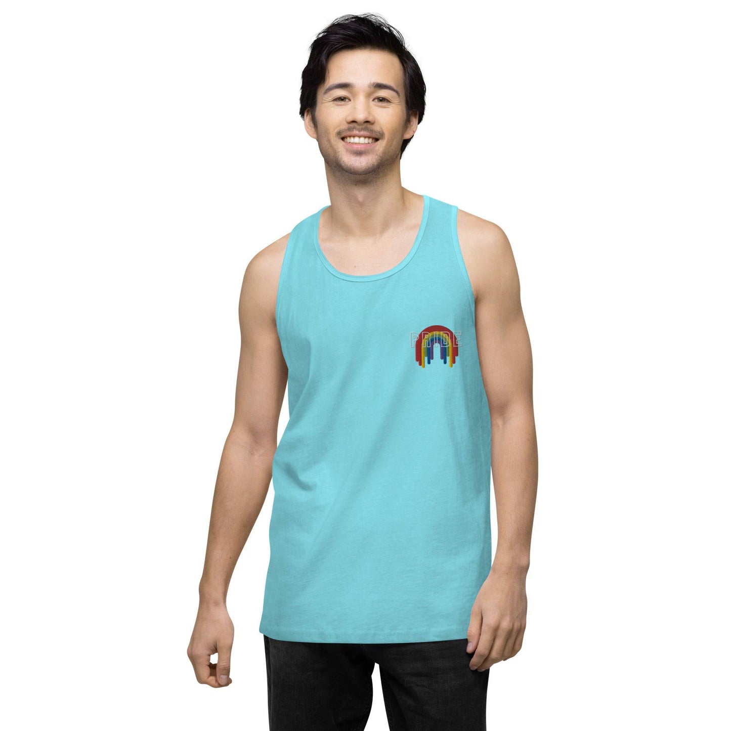 Rainbow Pride Melting premium tank top - Rose Gold Co. Shop