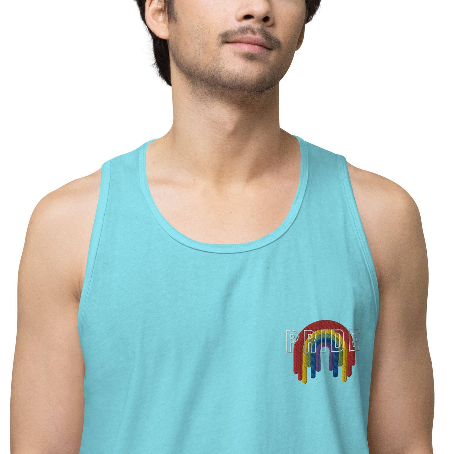 Rainbow Pride Melting premium tank top - Rose Gold Co. Shop