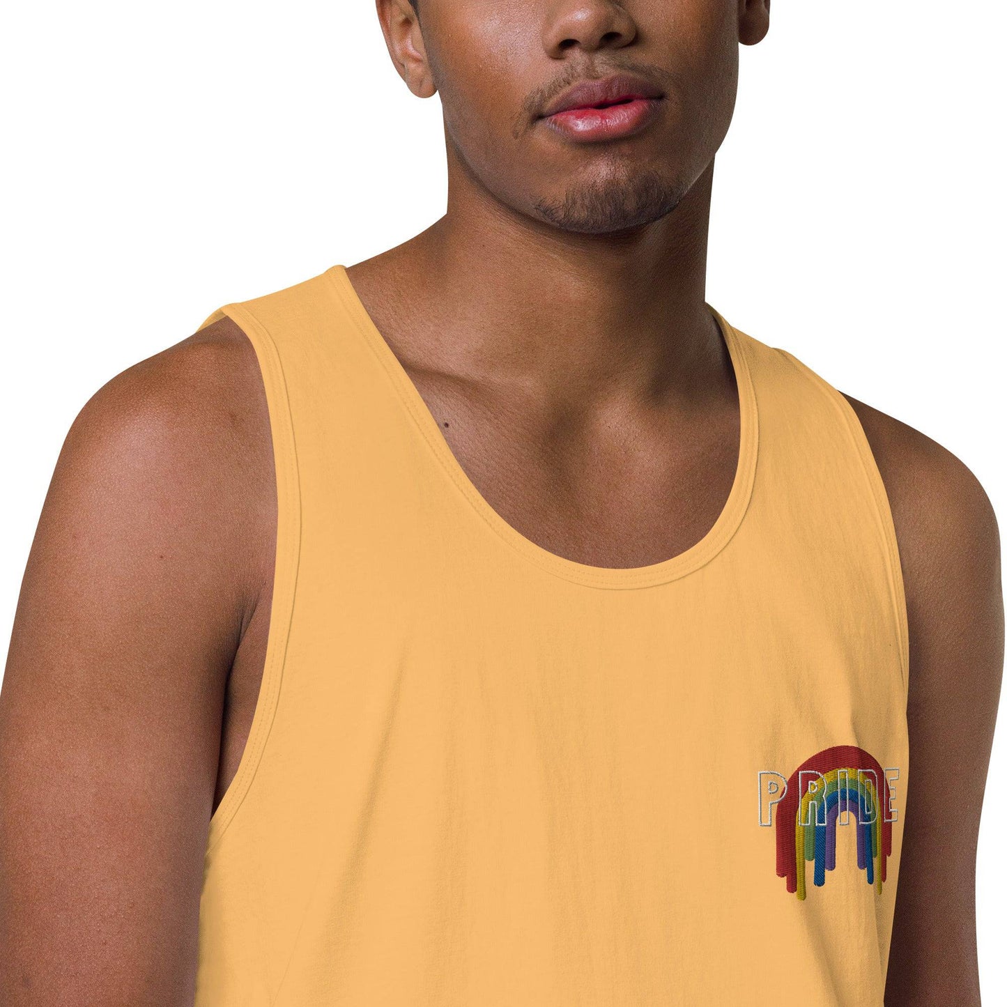 Rainbow Pride Melting premium tank top - Rose Gold Co. Shop