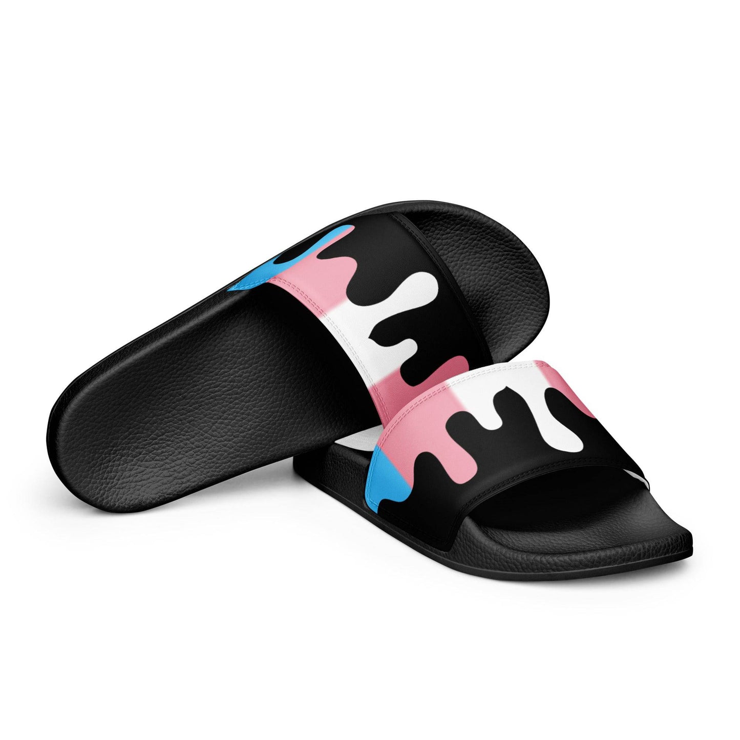 Trans Pride Melting Men’s Size slides - Rose Gold Co. Shop