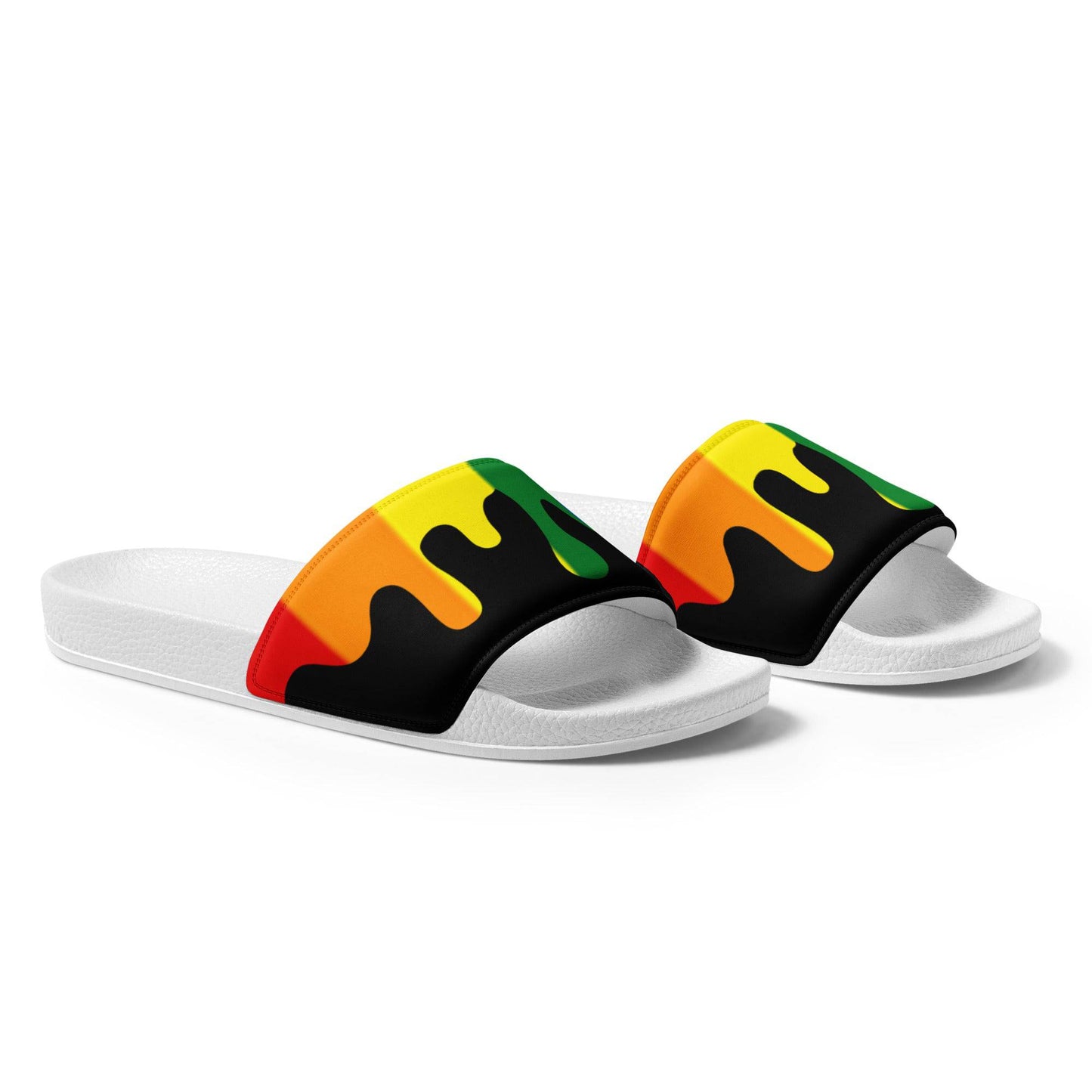 Rainbow Melting Men’s Size slides - Rose Gold Co. Shop