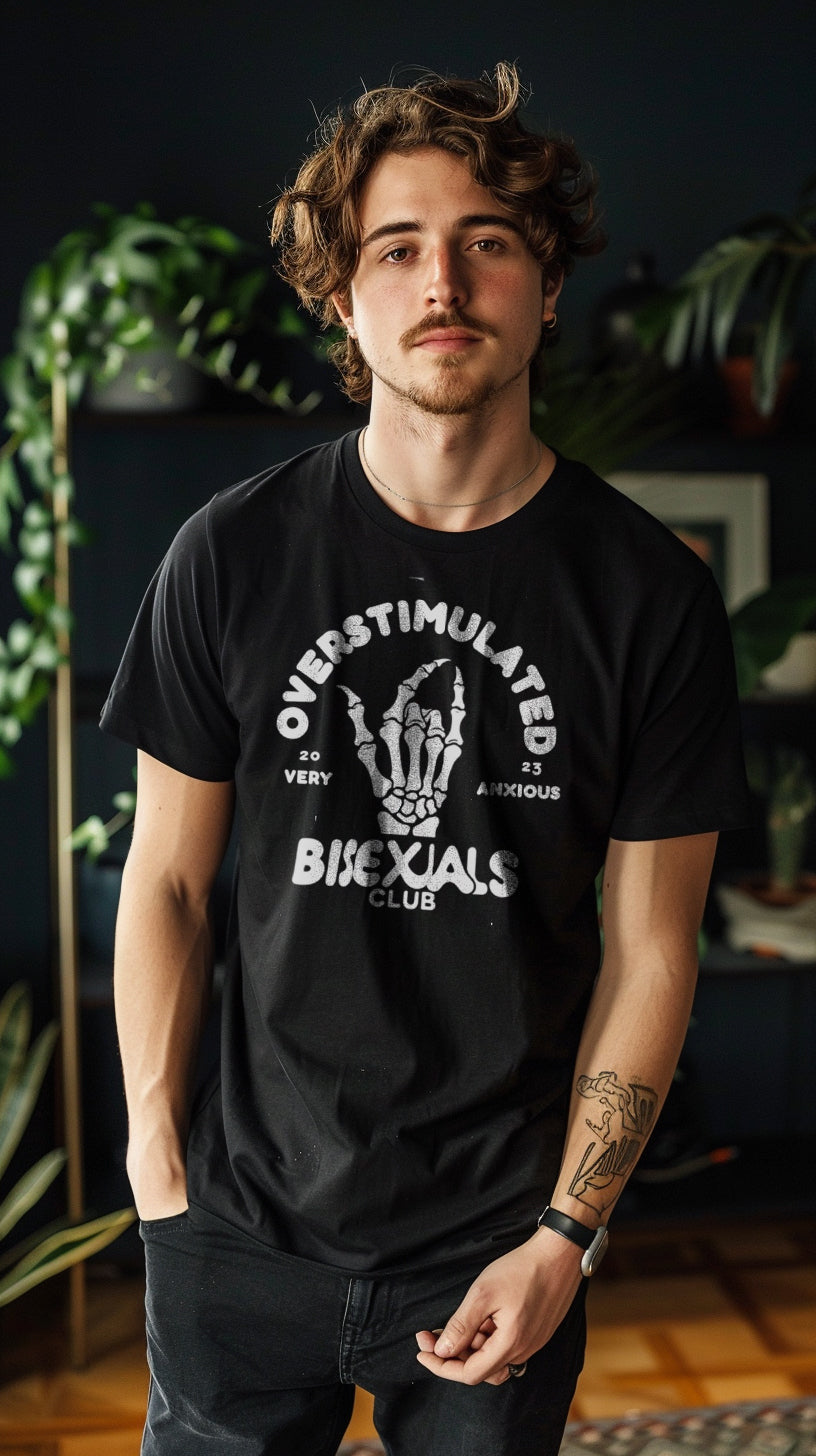 LGBT_Pride-Overstimulated Bisexuals Club Classic Tee - Rose Gold Co. Shop