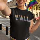 Gay Pride Y'all Rainbow Varsity T-Shirt