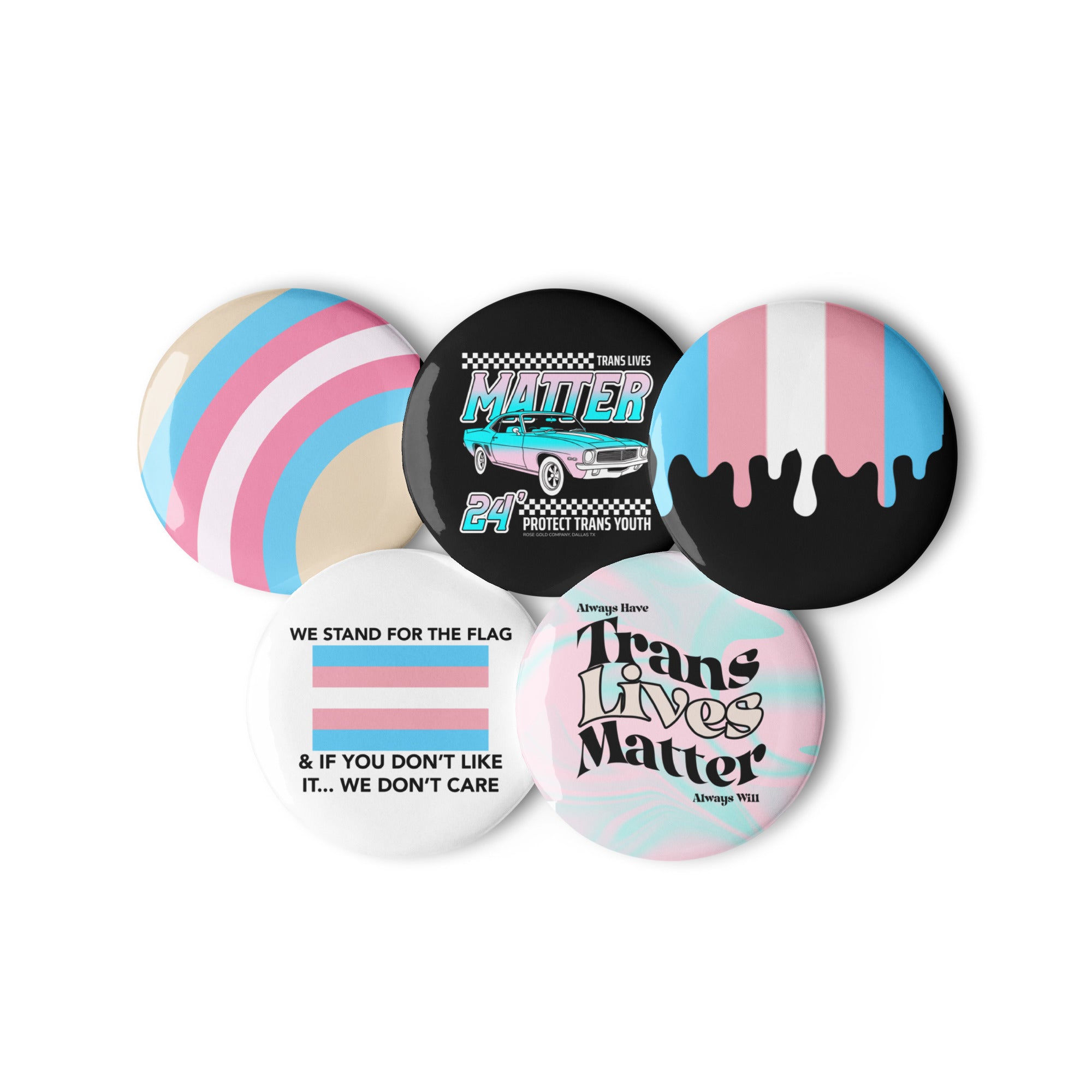 Trans Pride 5 Pack Pins