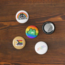 LGBT_Pride-5 Pack Pride buttons - Rose Gold Co. Shop