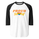 Proud Mom Women's Baseball T shirt