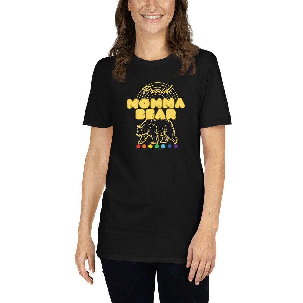 Momma Bear Proud Mom Ally Short-Sleeve T-Shirt - Rose Gold Co. Shop