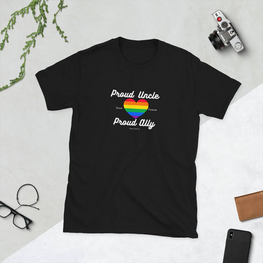 Proud Uncle Ally Pride Short-Sleeve Unisex T-Shirt - Rose Gold Co. Shop