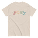 PRIDE Rainbow Varsity T Shirt