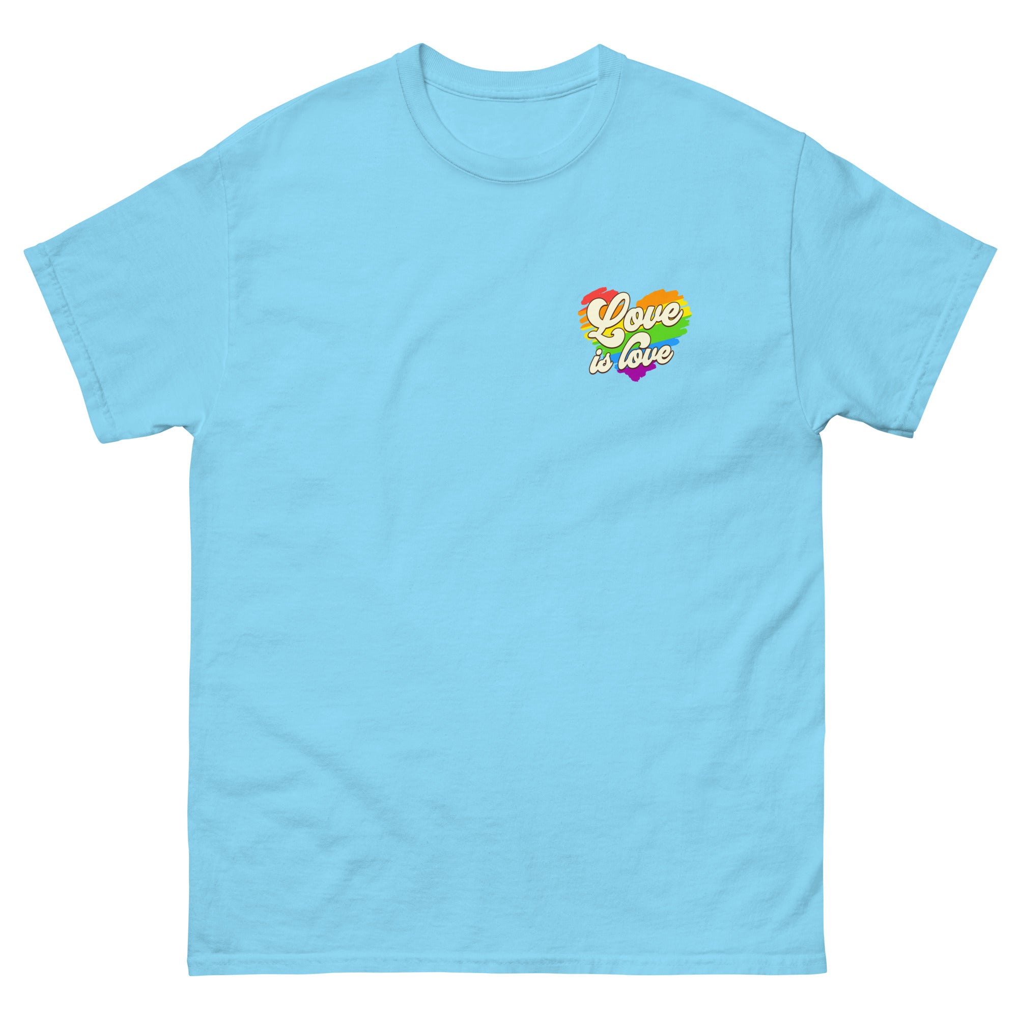 Love is Love Rainbow Heart Unisex T-Shirt