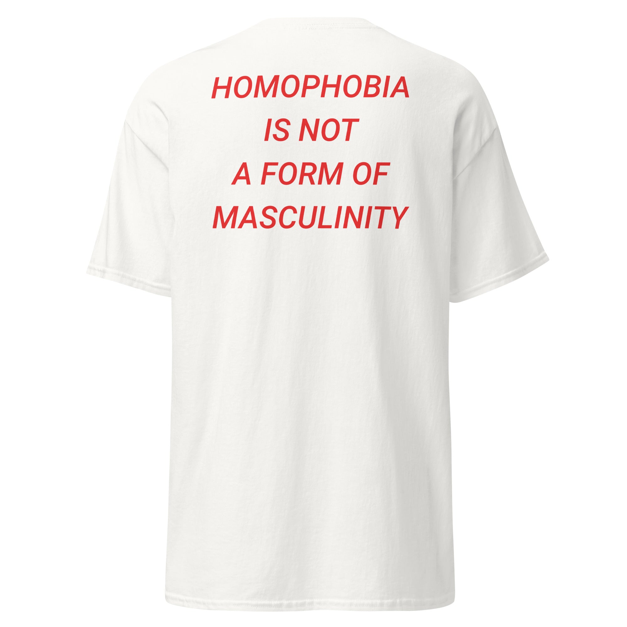 Homophobia is Not A Form Of Masculinity T-Shirt