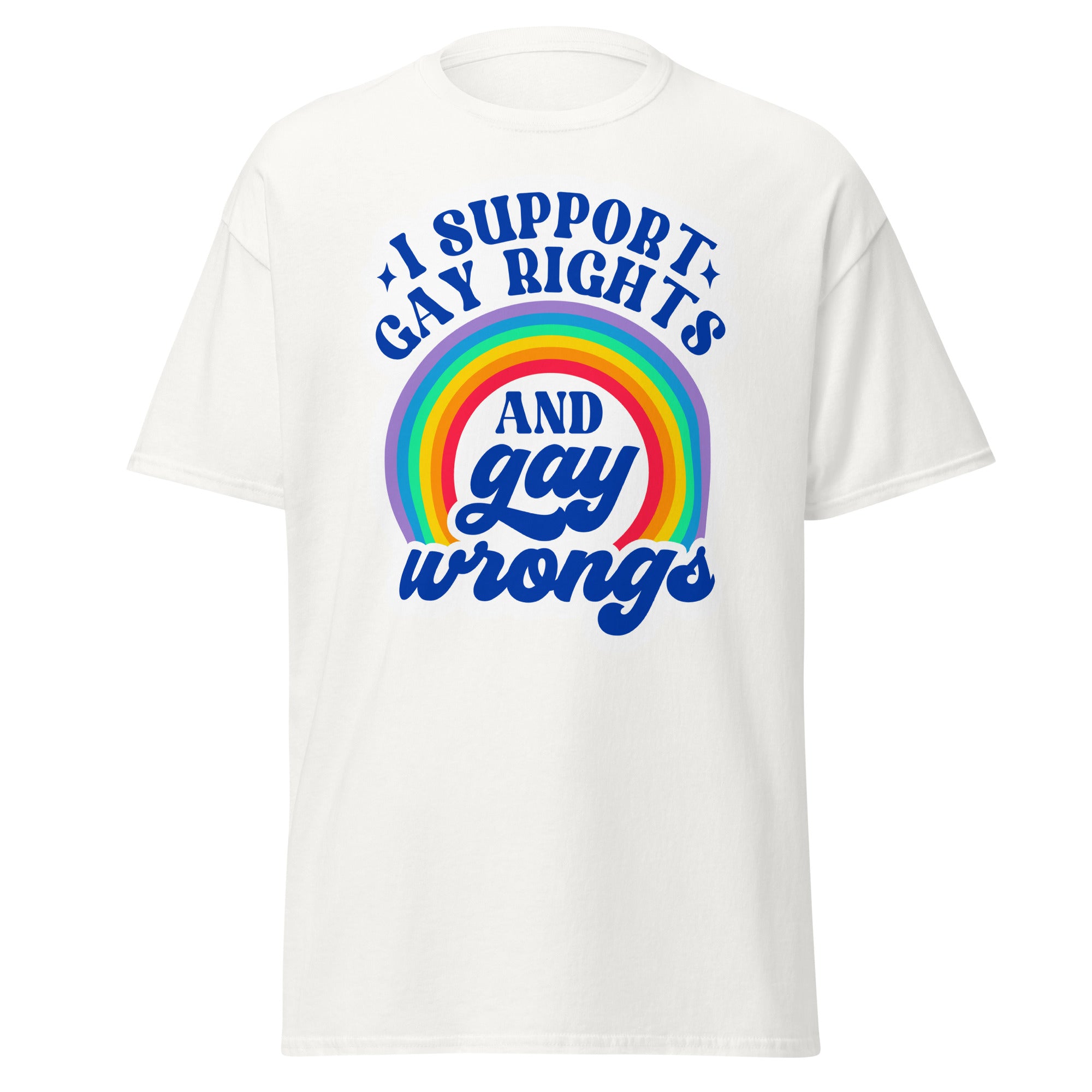I SUPPORT GAY RIGHTS AND gay wrongs Unisex T Shirt