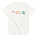 PRIDE Rainbow Varsity T Shirt