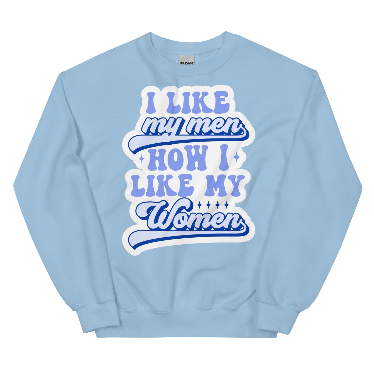 I LIKE my men HOW I LIKE MY WOMEN Unisex Sweat Shirt