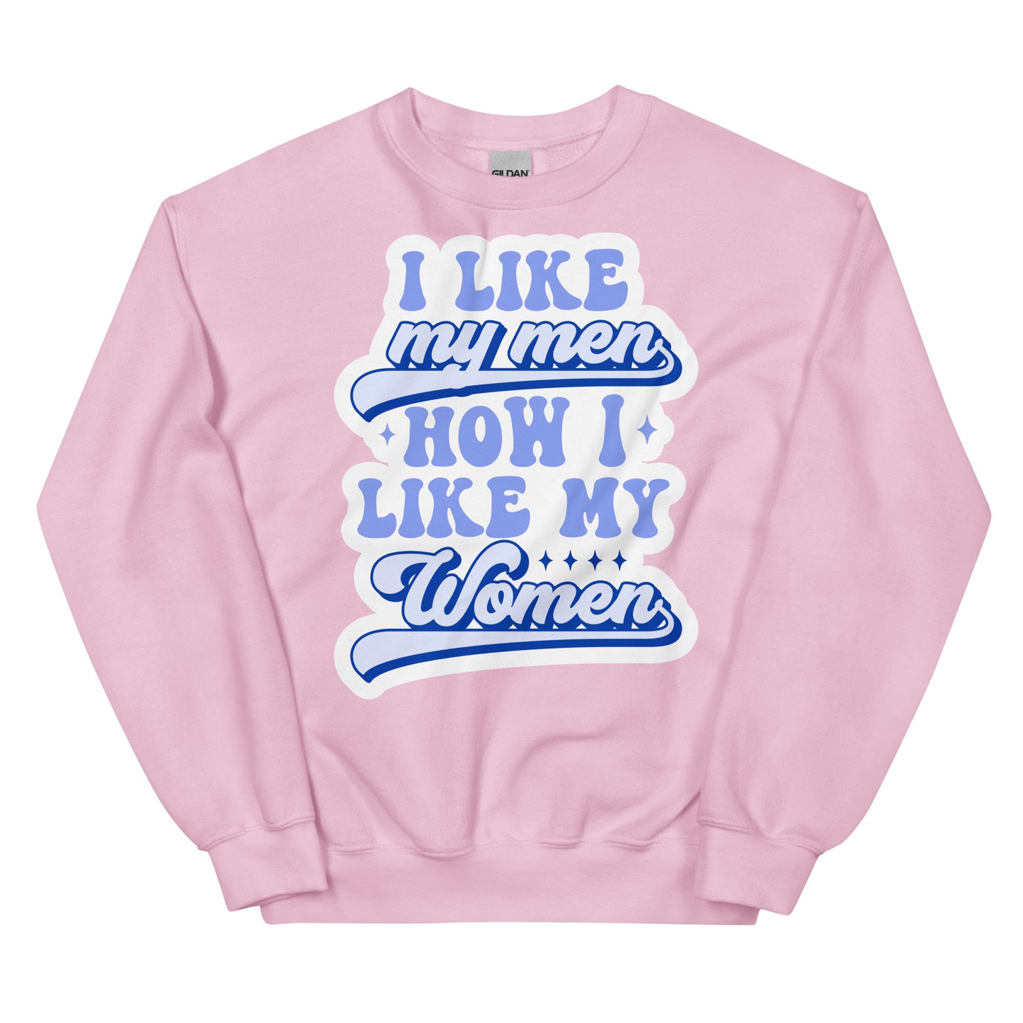 I LIKE my men HOW I LIKE MY WOMEN Unisex Sweat Shirt