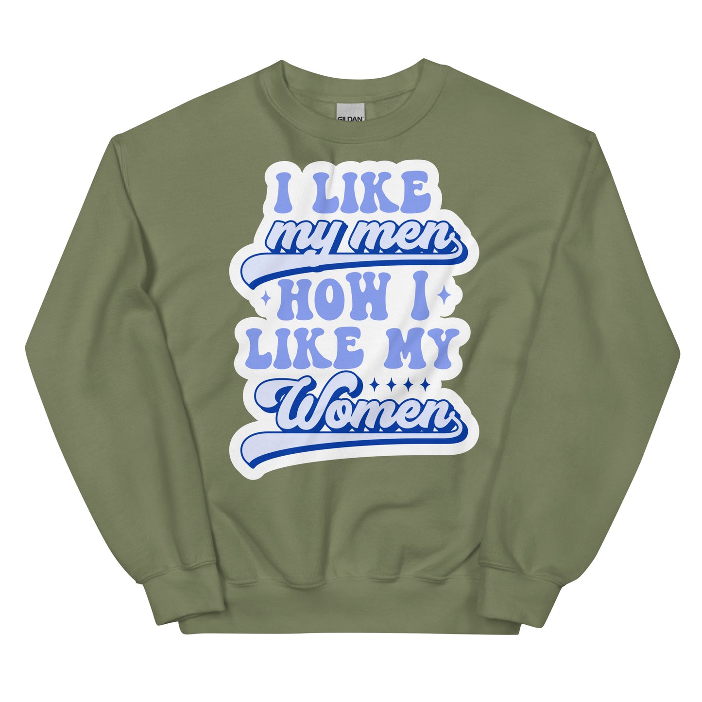 I LIKE my men HOW I LIKE MY WOMEN Unisex Sweat Shirt