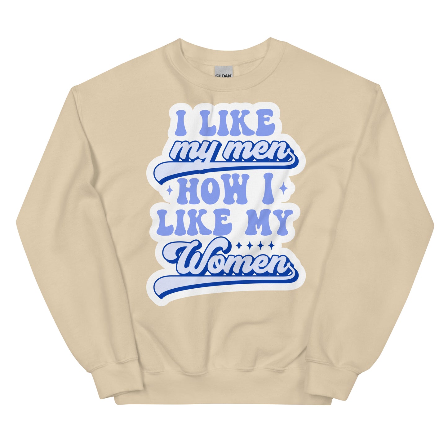 I LIKE my men HOW I LIKE MY WOMEN Unisex Sweat Shirt