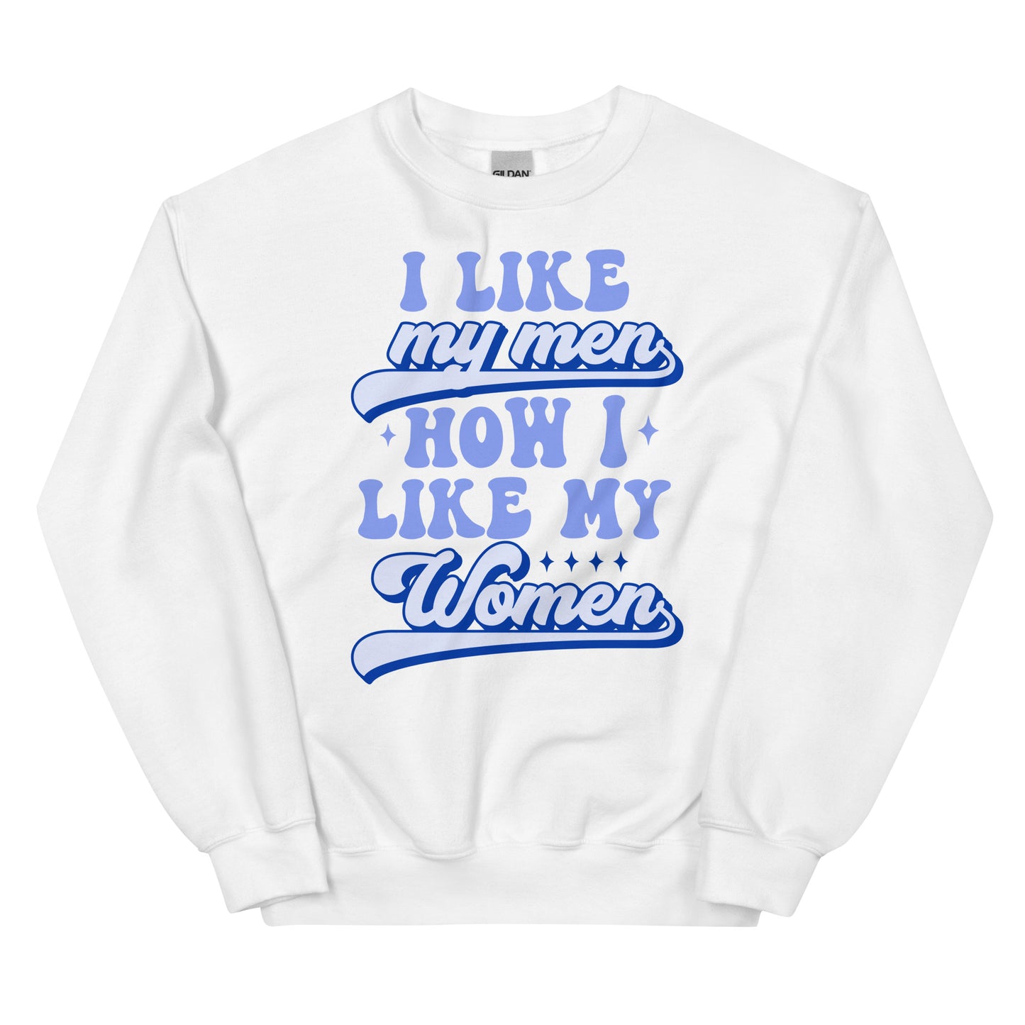 I LIKE my men HOW I LIKE MY WOMEN Unisex Sweat Shirt