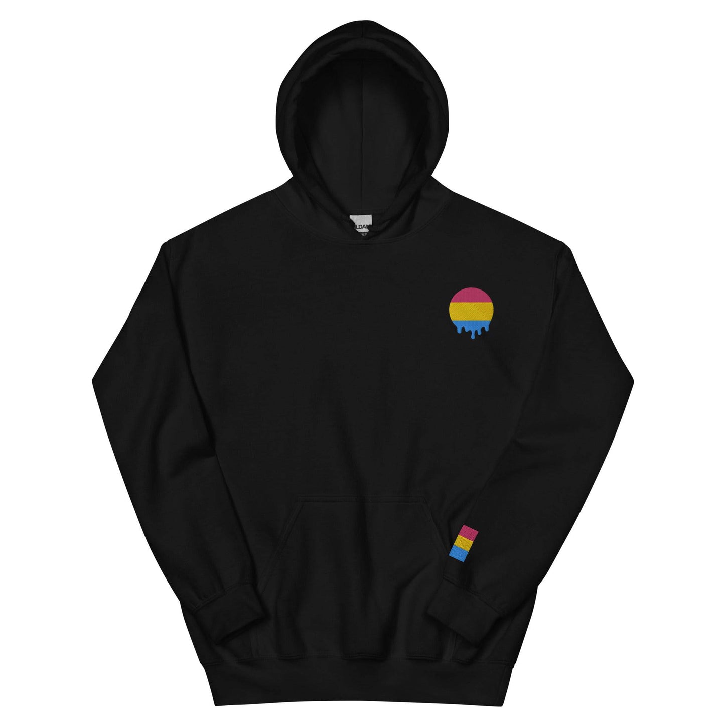 Premium Melting Pansexual Pride Embroidered Hoodie - Rose Gold Co. Shop