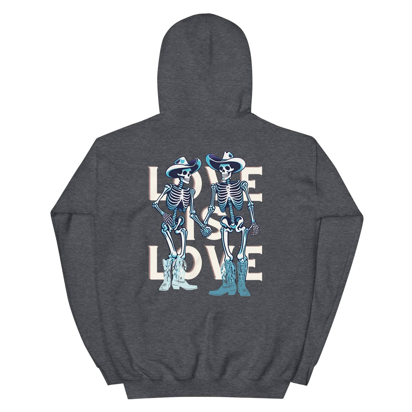 Love Is Love Skeleton Unisex Hoodie - Rose Gold Co. Shop