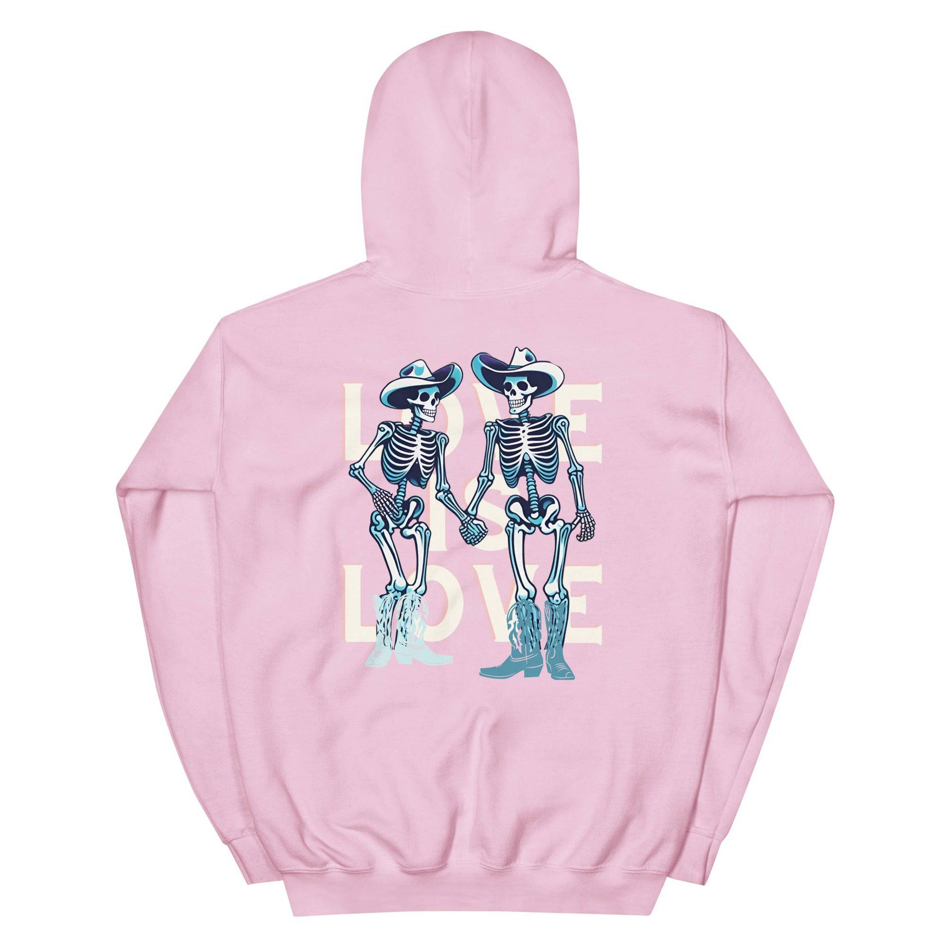 Love Is Love Skeleton Unisex Hoodie