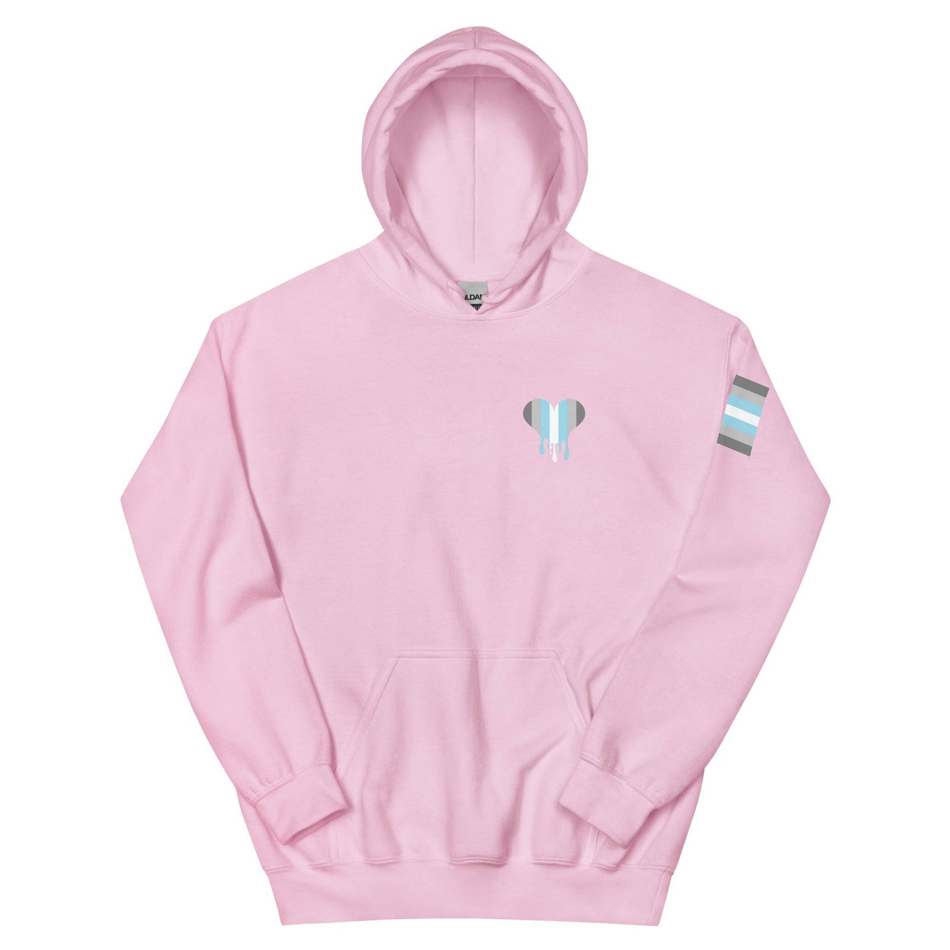 Demi Boy Dripping Heart Unisex Hoodie - Rose Gold Co. Shop