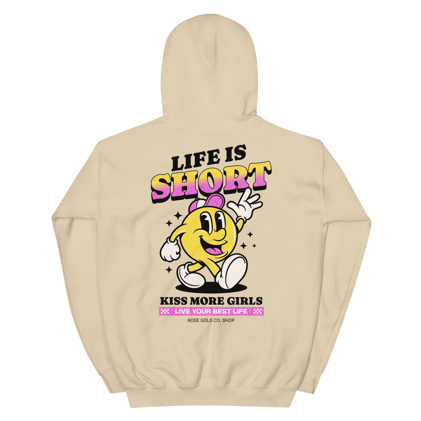 Life is Short Kiss More Girls Premium WLW Hoodie