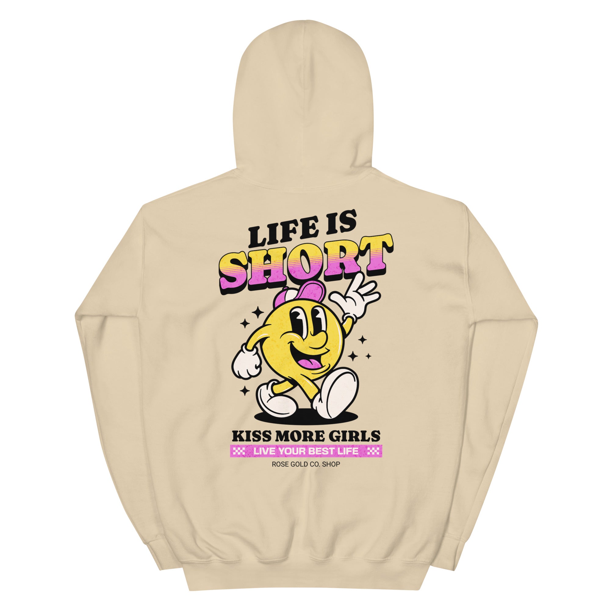 Life is Short Kiss More Girls Premium WLW Hoodie