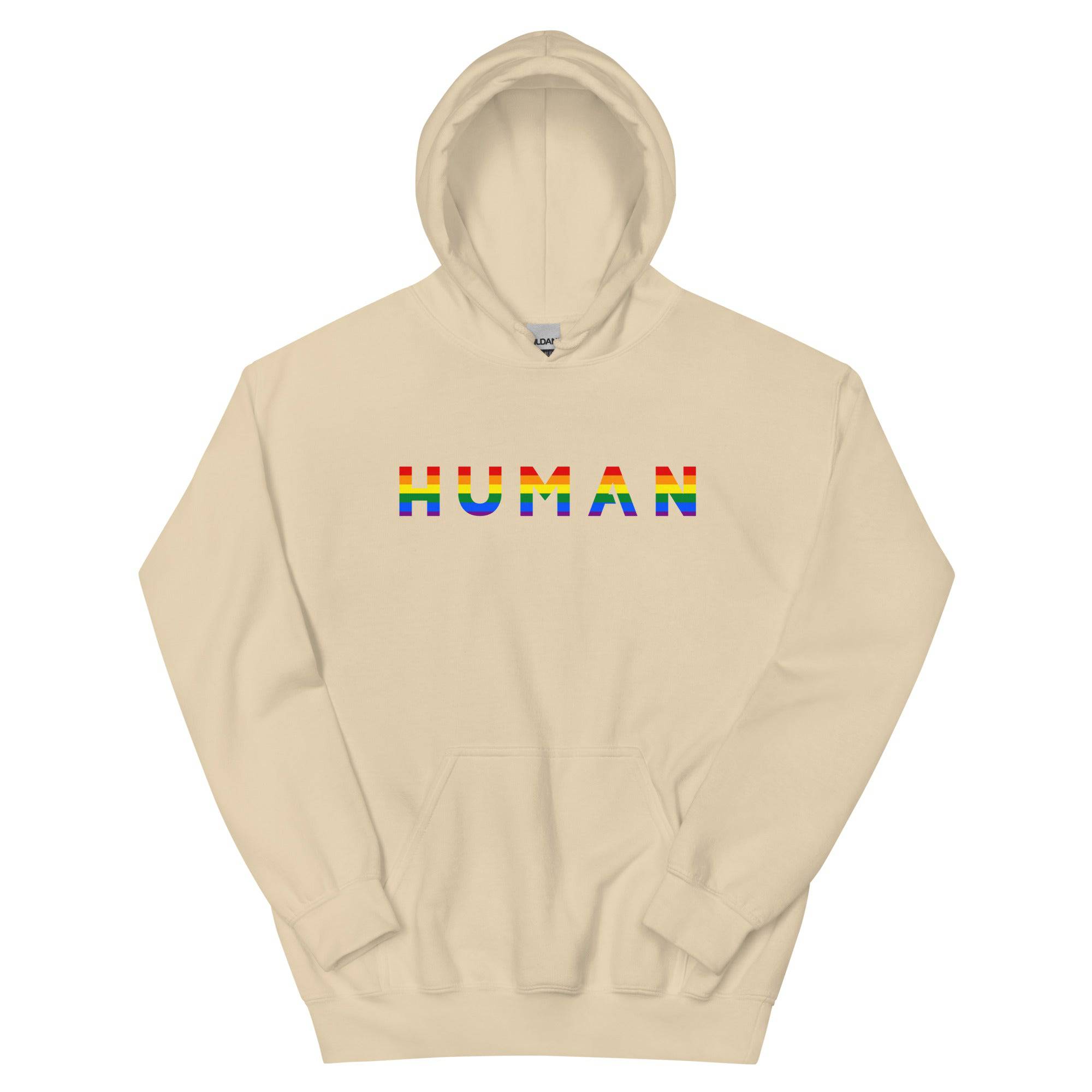 Human Rainbow Unisex Hoodie - Rose Gold Co. Shop