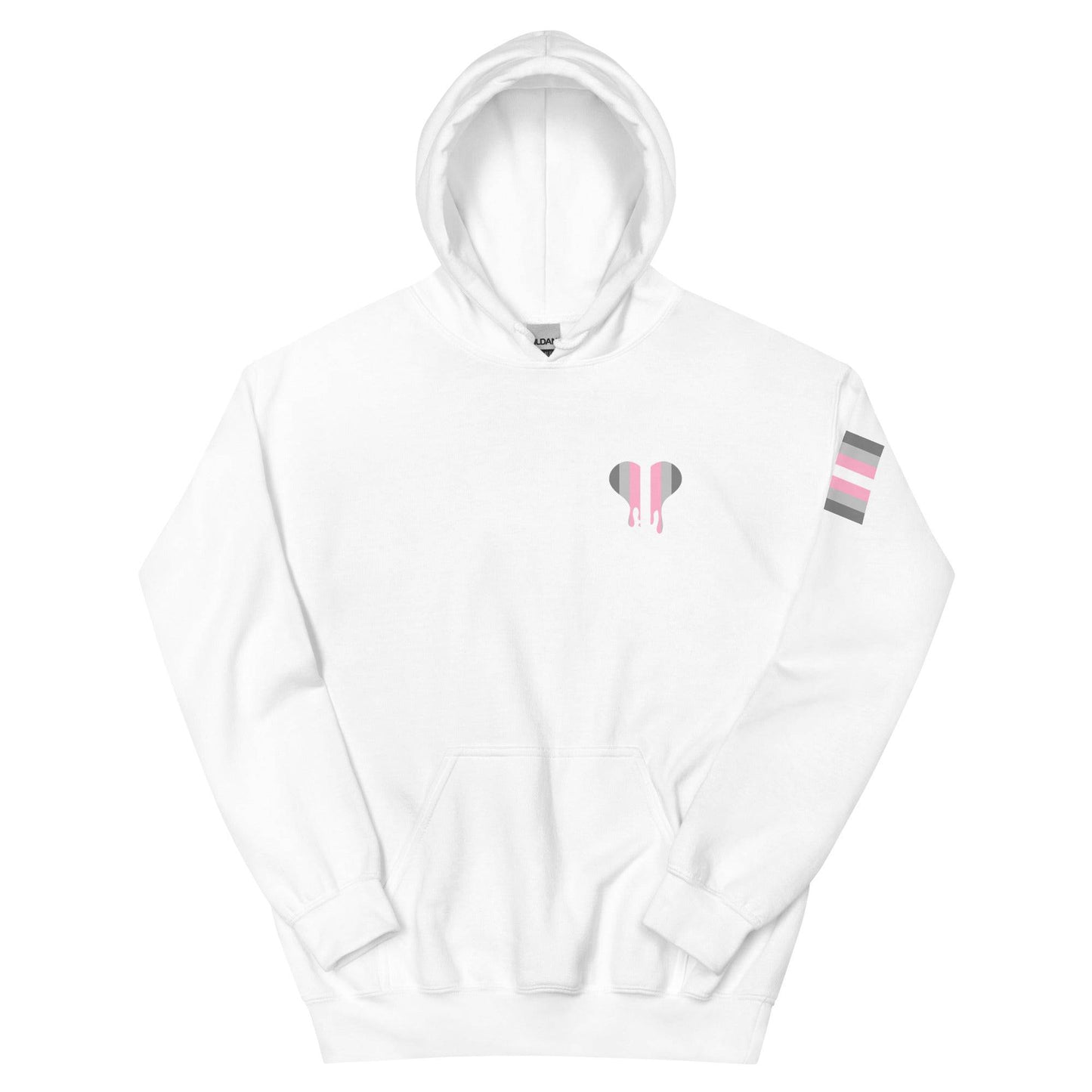 Demi Girl Pride Dripping Heart Unisex Hoodie - Rose Gold Co. Shop