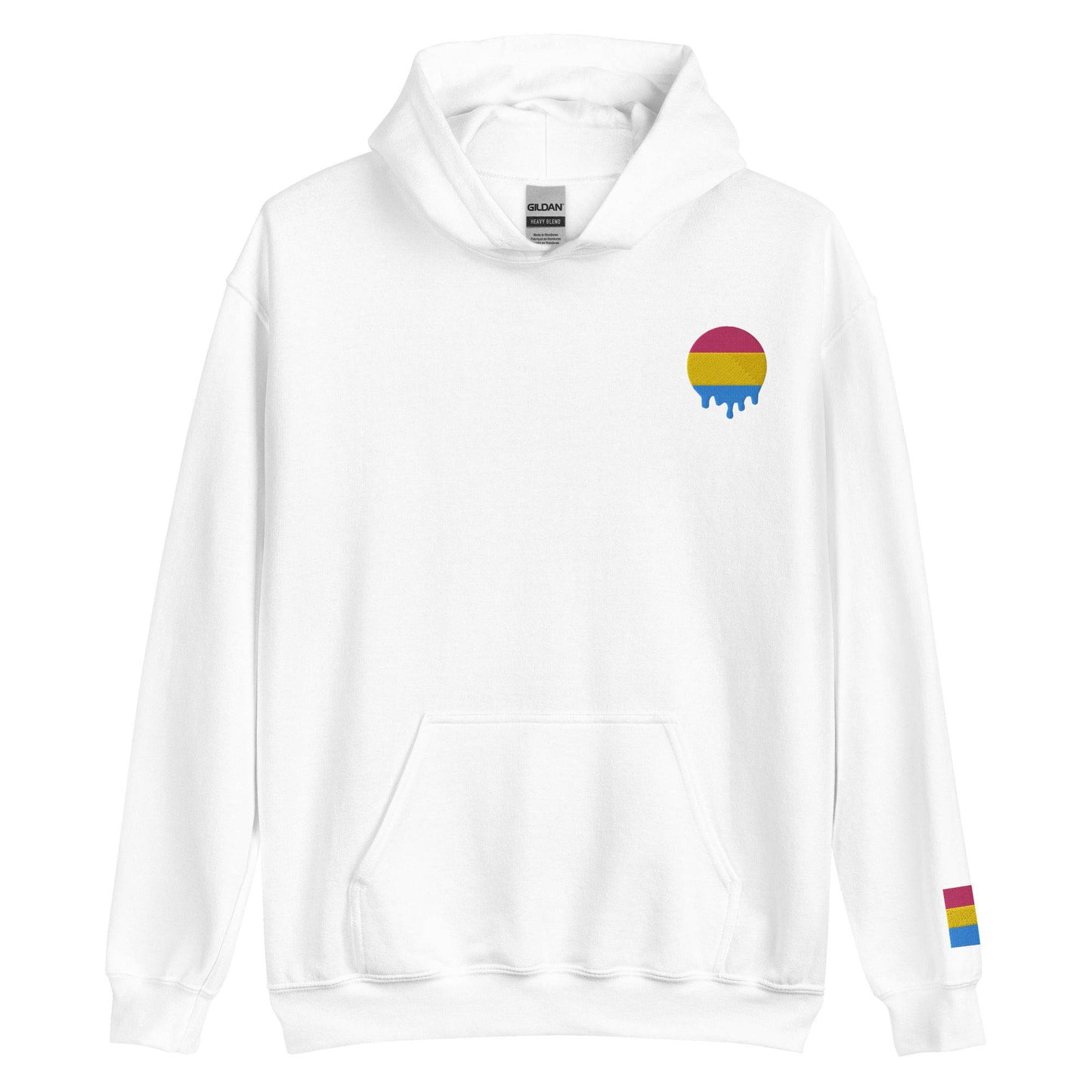 Premium Melting Pansexual Pride Embroidered Hoodie - Rose Gold Co. Shop