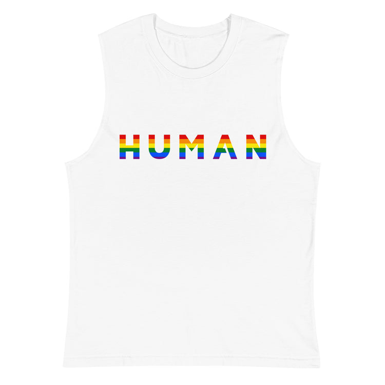Human Rainbow LGBT Tank Tops