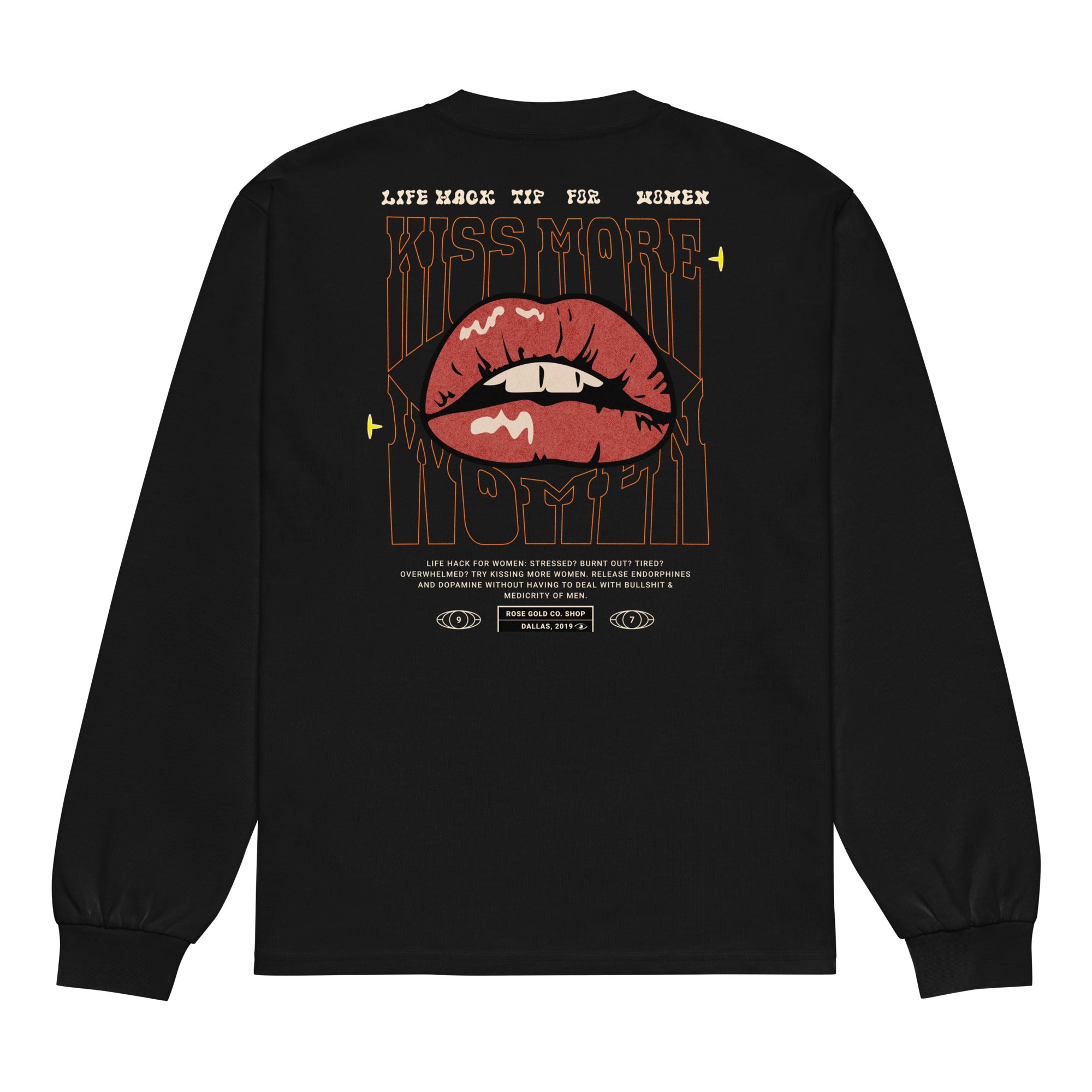 Life Hack Kiss More Women Premium Heavyweight long sleeve shirt