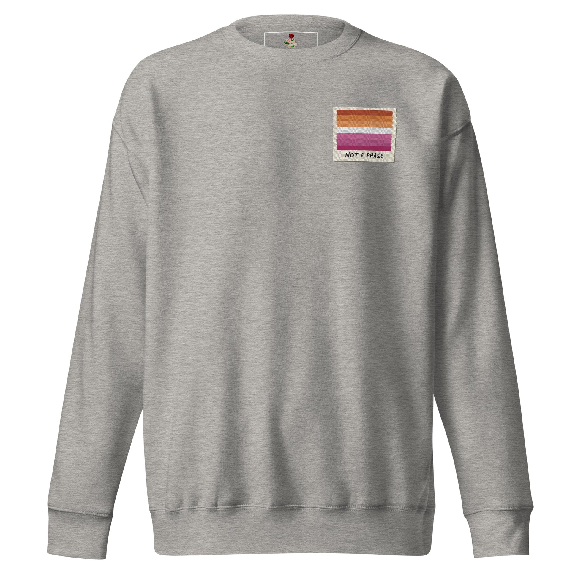 The Not A Phase Lesbian Pride Polaroid Sweatshirt - Rose Gold Co. Shop