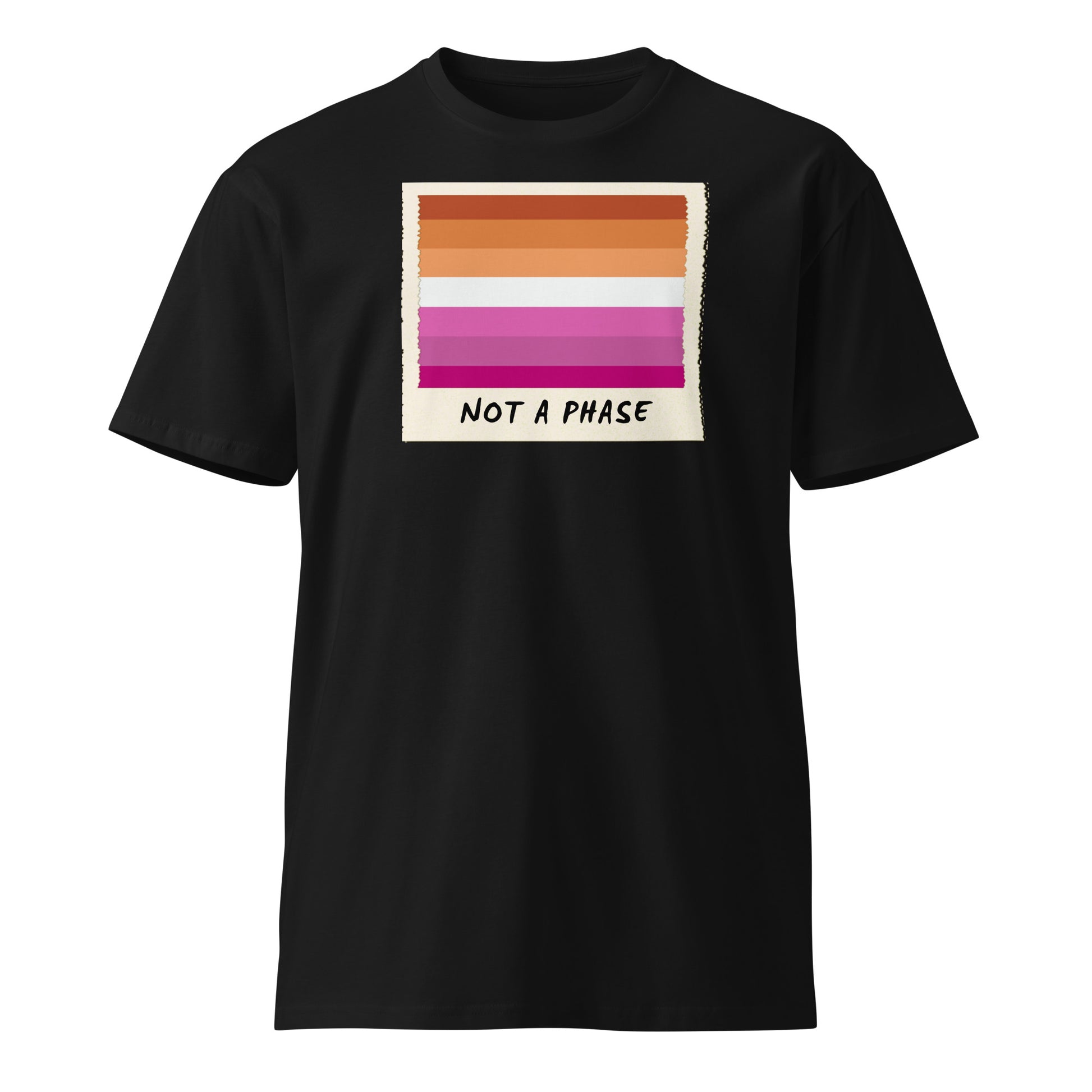 Not A Phase Lesbian Pride Polaroid T-Shirt - Rose Gold Co. Shop