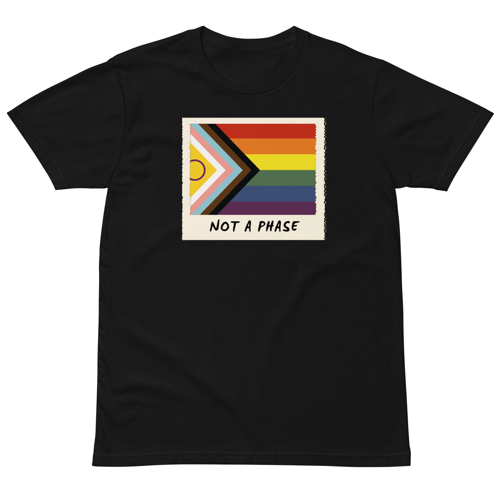 Not A Phase Progress Pride Polaroid T-Shirt - Rose Gold Co. Shop