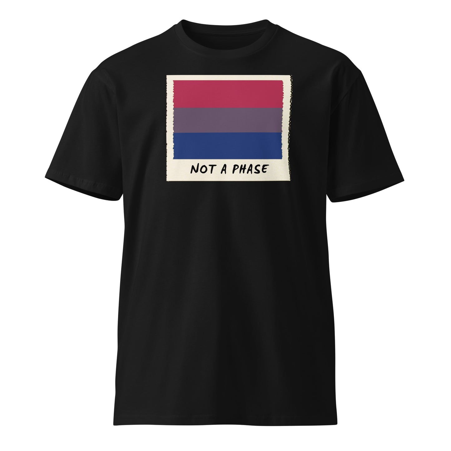 Not A Phase Bisexual Pride Polaroid T-Shirt - Rose Gold Co. Shop