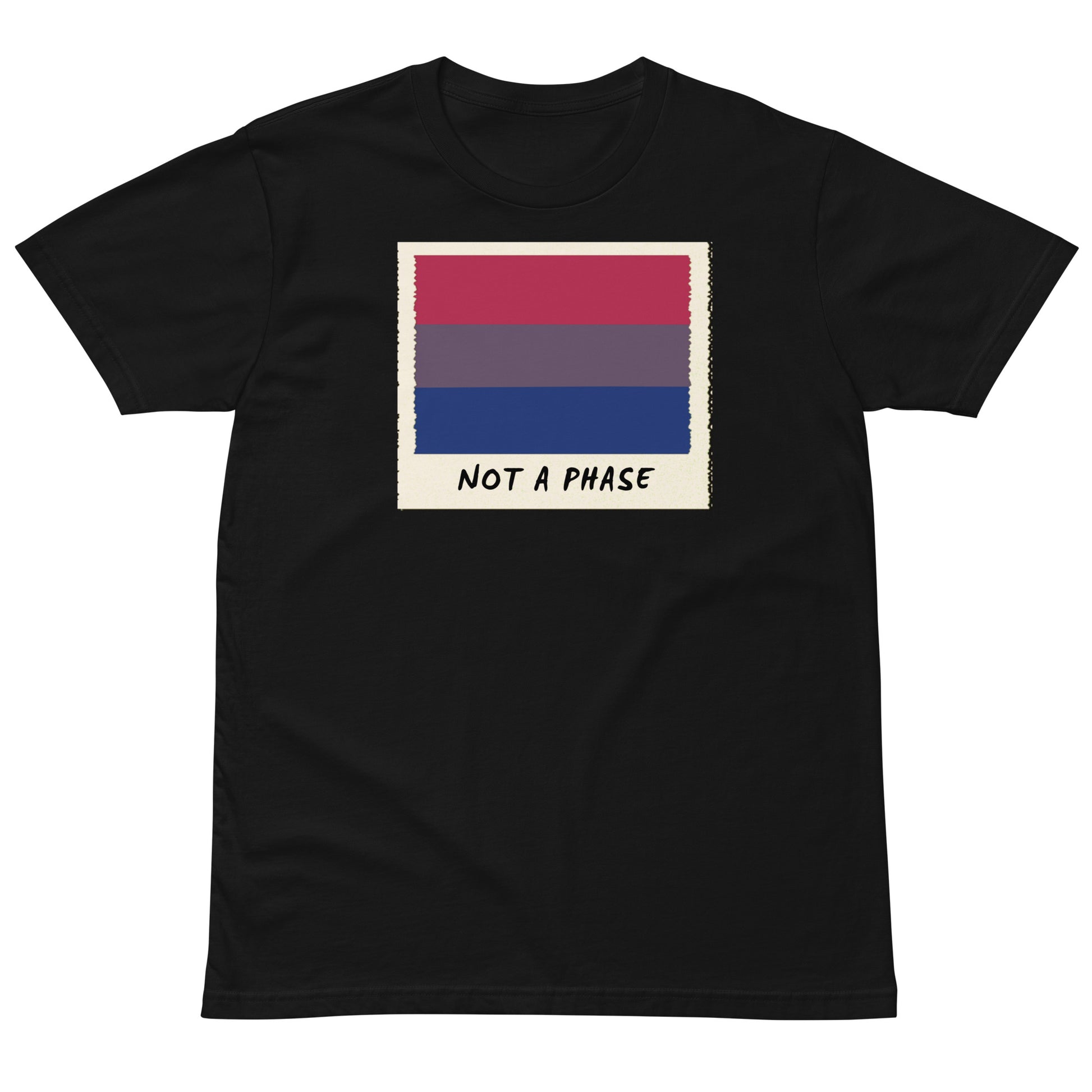 Not A Phase Bisexual Pride Polaroid T-Shirt - Rose Gold Co. Shop