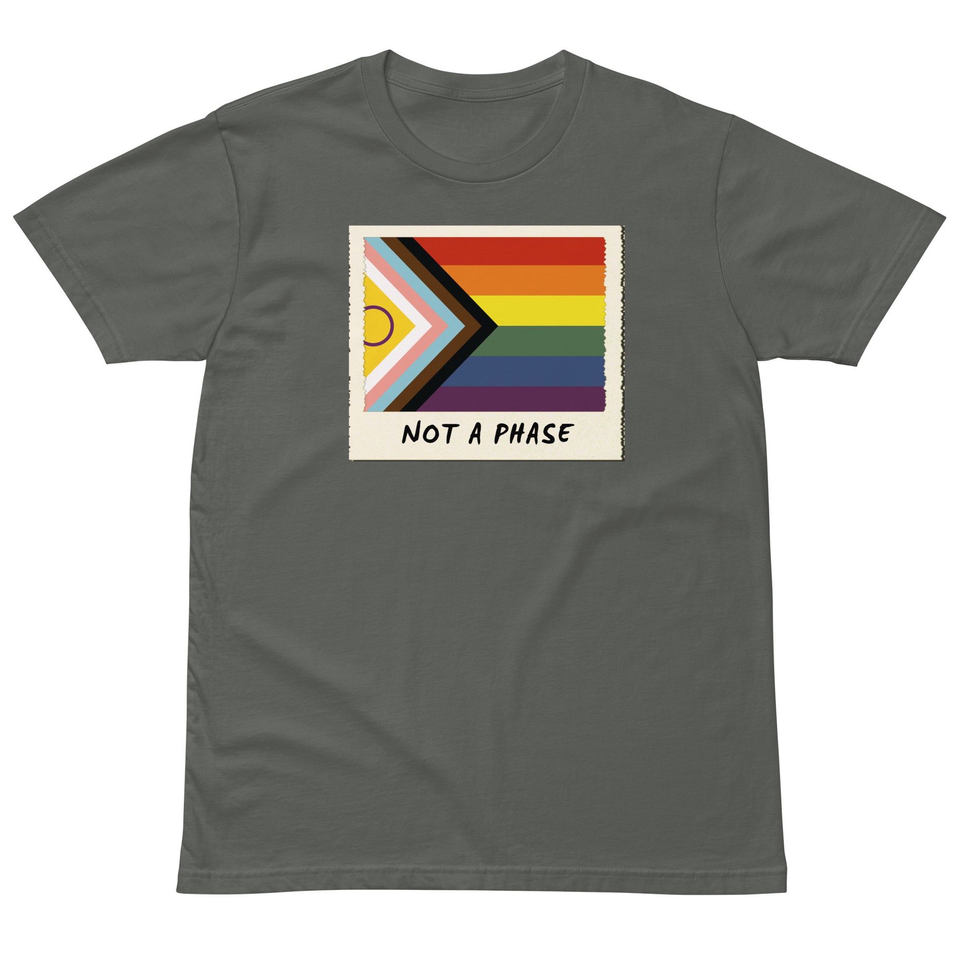 Not A Phase Progress Pride Polaroid T-Shirt - Rose Gold Co. Shop