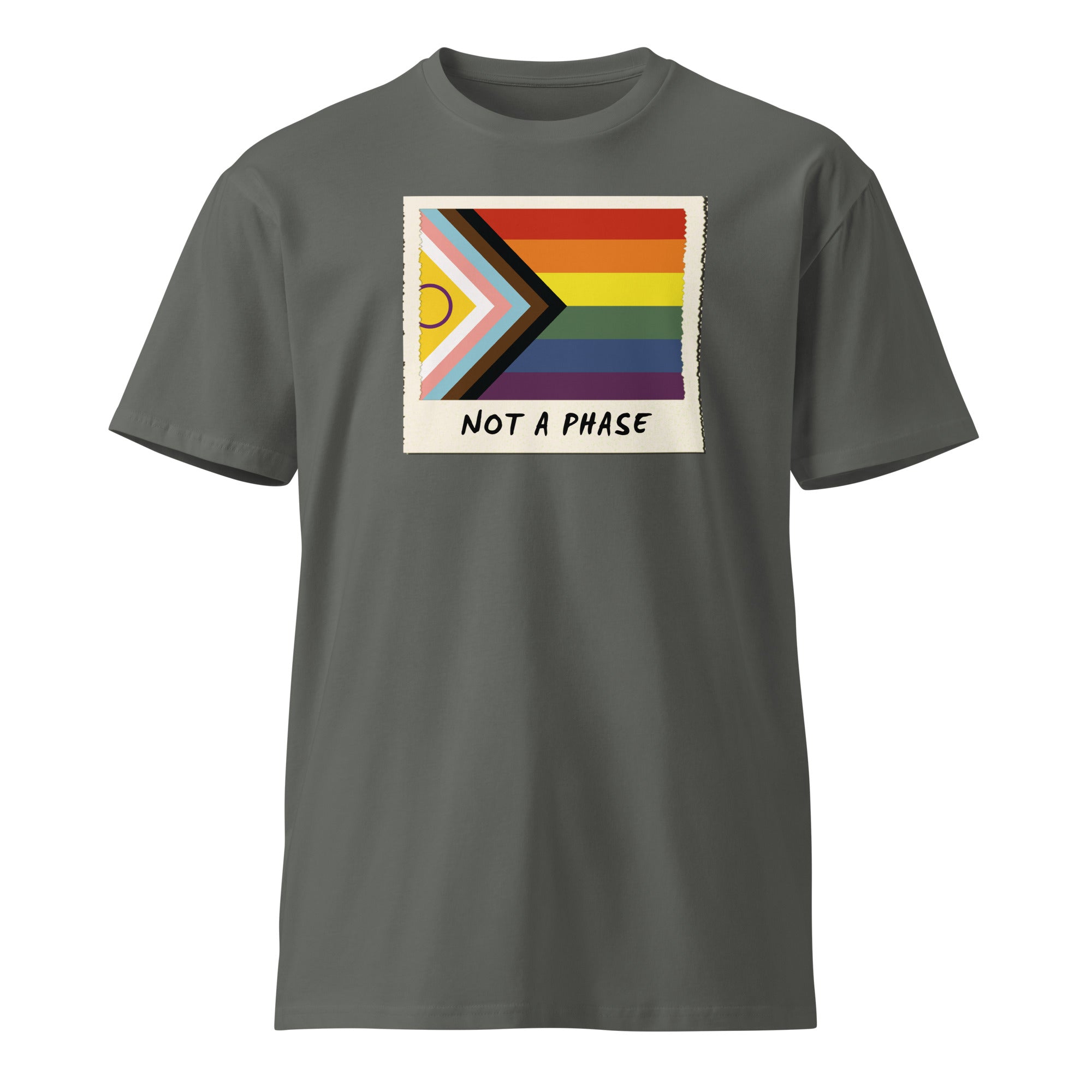 Not A Phase Progress Pride Polaroid T-Shirt - Rose Gold Co. Shop