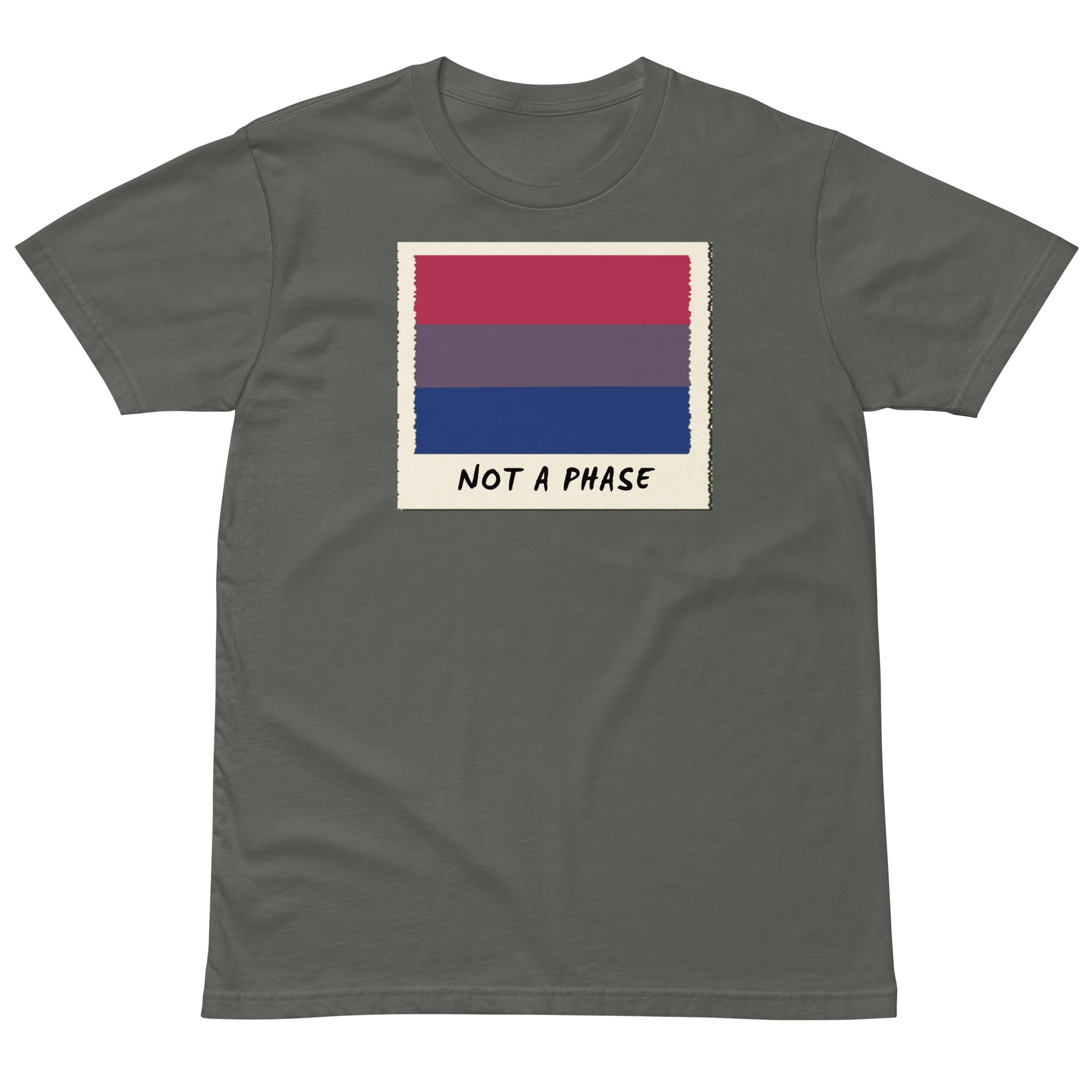 Not A Phase Bisexual Pride Polaroid T-Shirt - Rose Gold Co. Shop