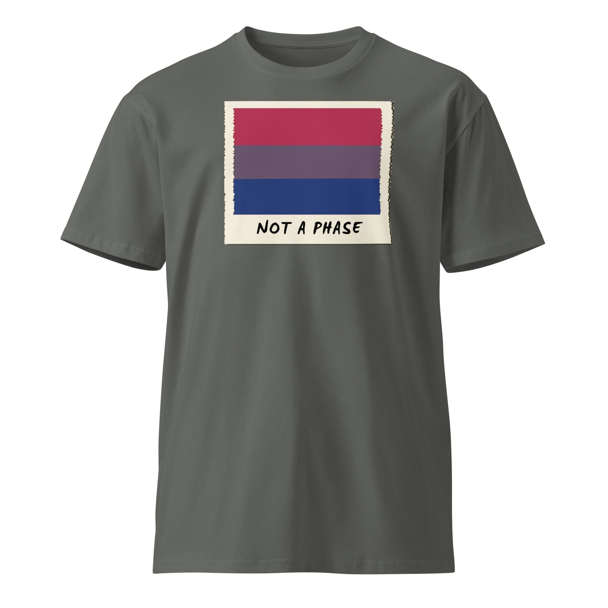 Not A Phase Bisexual Pride Polaroid T-Shirt - Rose Gold Co. Shop